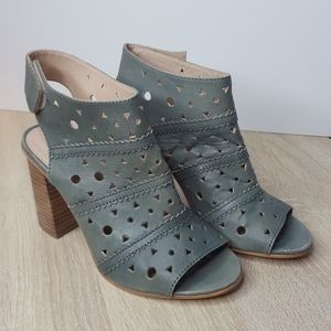 Rebels Geometric Perforated Laser Cut Ankle Sandal
